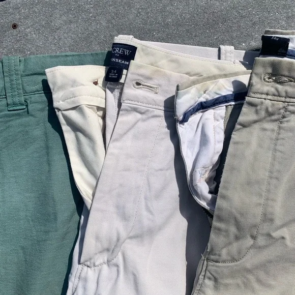 Bundle of Men's Casual Shorts - Green, White, Beige, and Gray- J Crew Lot. - Picture 4 of 6